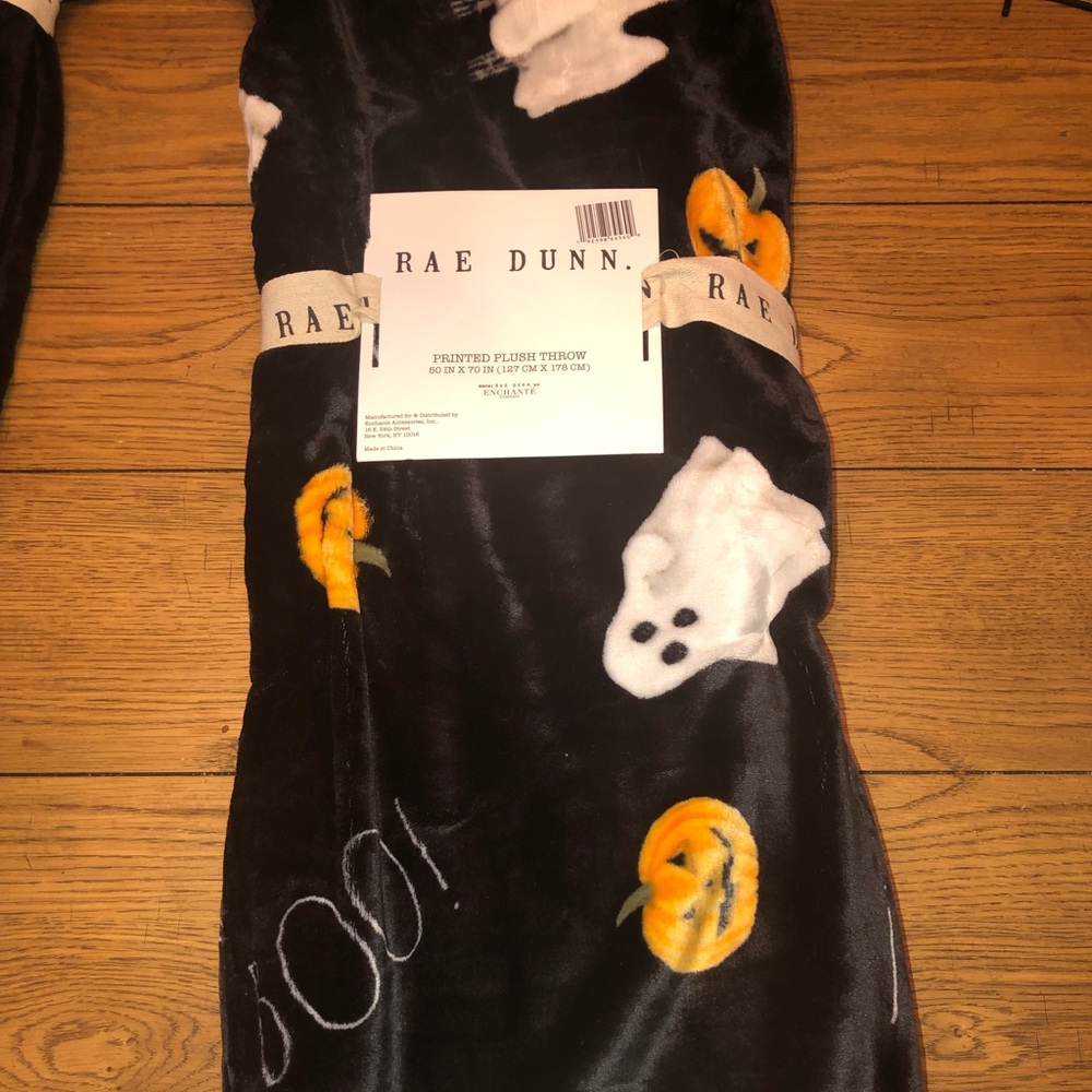 Rae Dunn Brand New Halloween Plush Blanket